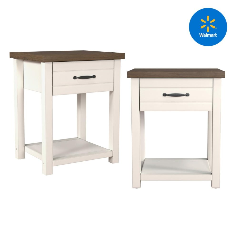 Nightstands | Lancaster Wood Nightstand Bedroom Ivory