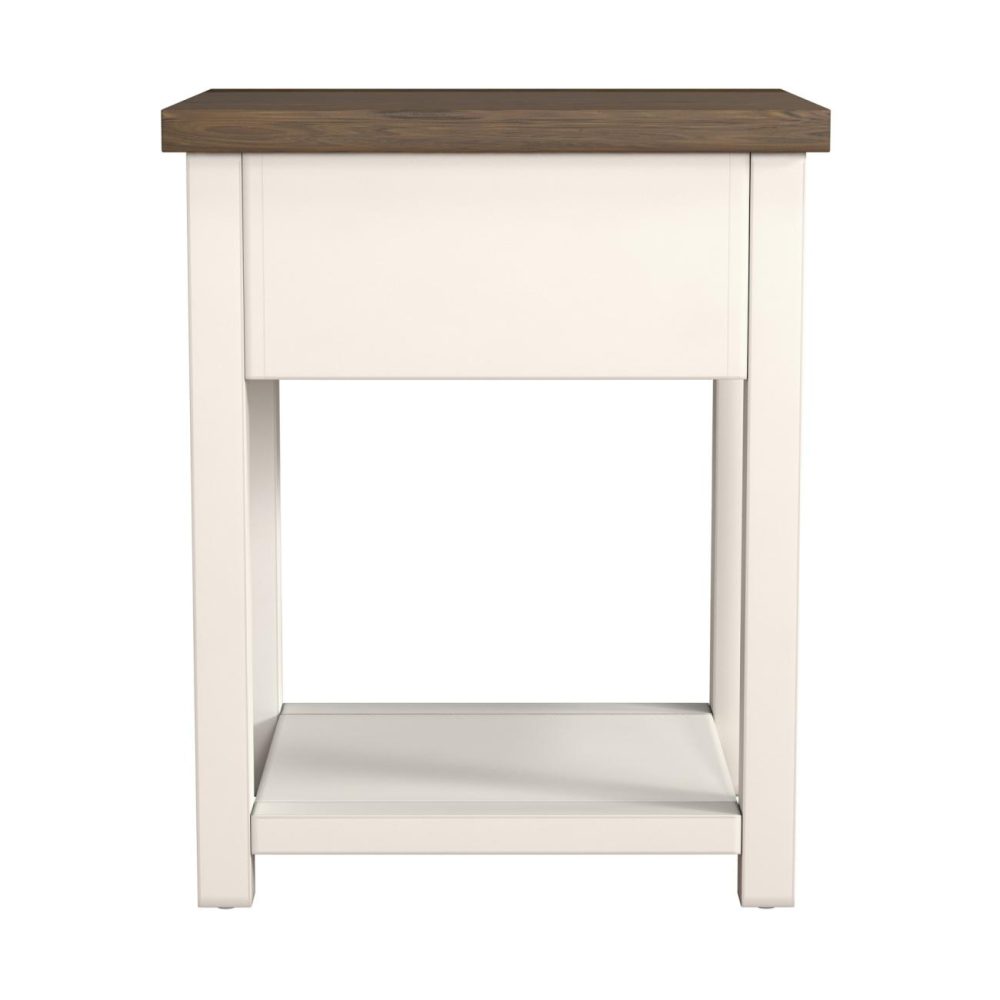 Nightstands | Lancaster Wood Nightstand Bedroom Ivory