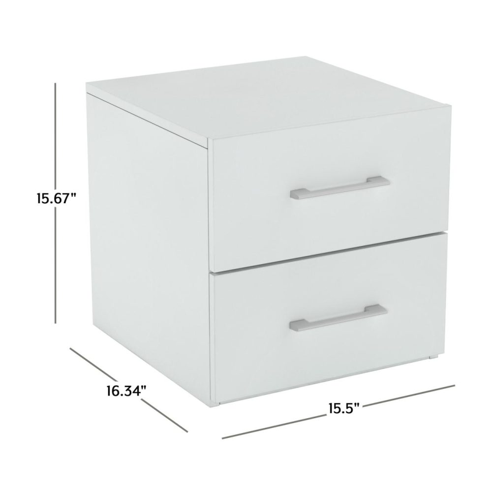 Nightstands | Ridgecrest Wood Nightstand Bedroom Matte White