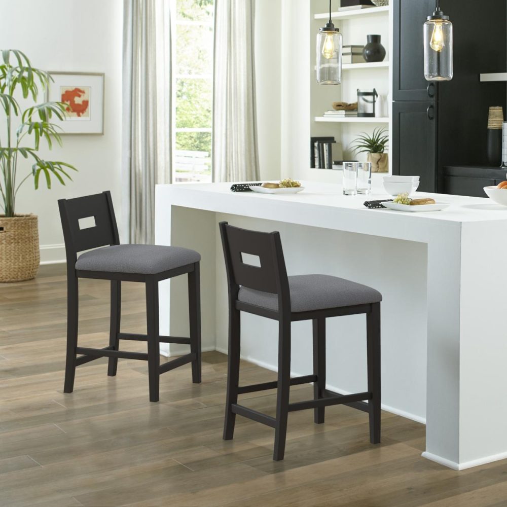 Seating | Allbritton Wood Stool Kitchen & Dining Black