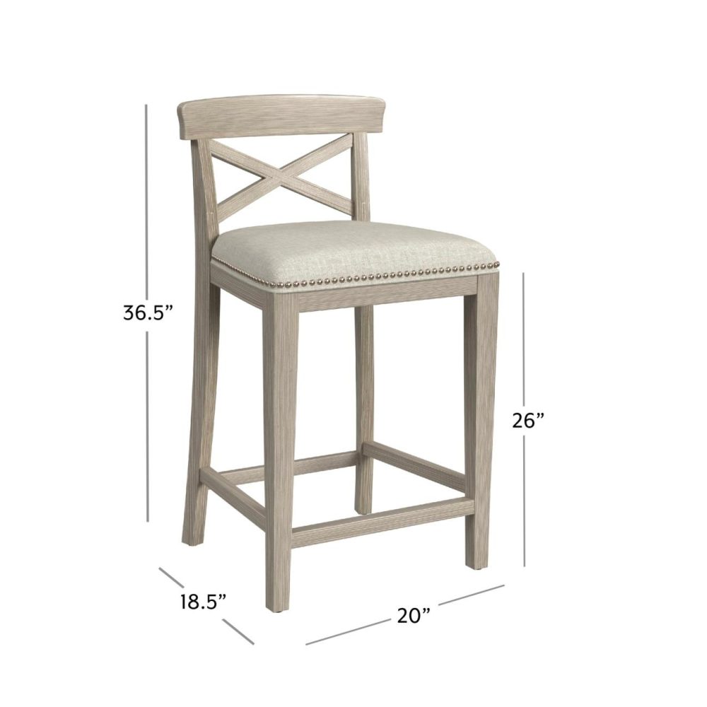 Seating | Bayview Wood Stool, Set Of 2 Kitchen & Dining Seating