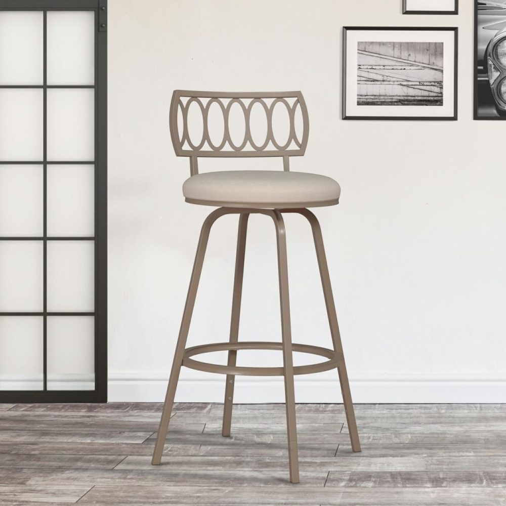 Seating | Canal Street Metal Stool Kitchen & Dining Champagne Gold