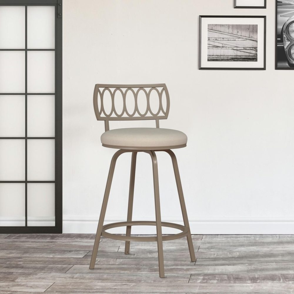 Seating | Canal Street Metal Stool Kitchen & Dining Champagne Gold