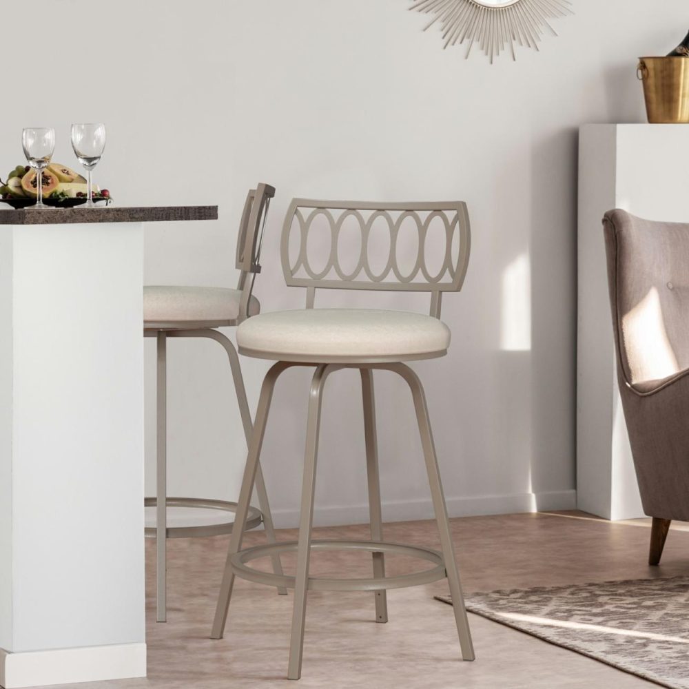 Seating | Canal Street Metal Stool Kitchen & Dining Champagne Gold