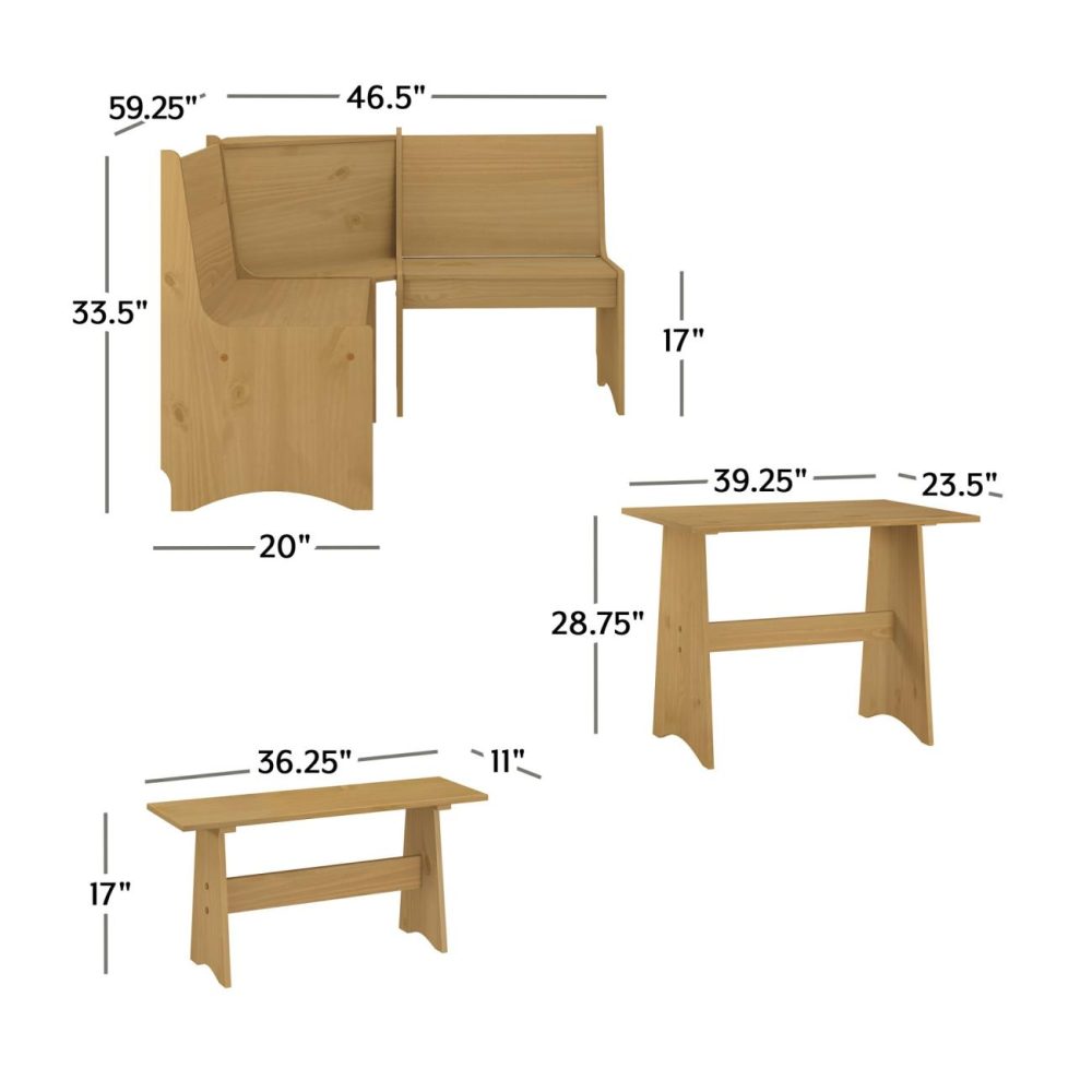 Seating | Cottonwood Wood Dining Set Kitchen & Dining Oatmeal