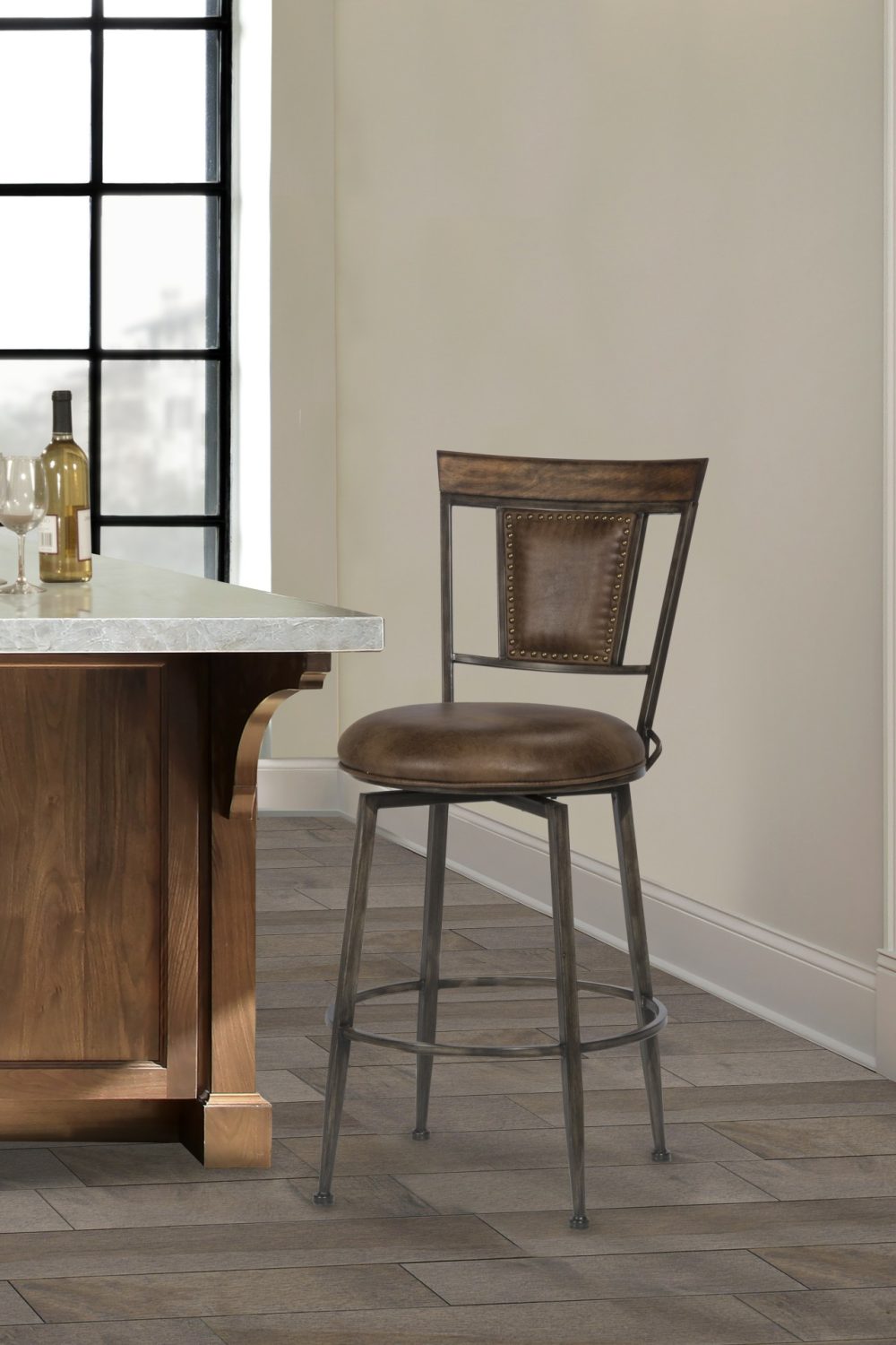 Seating | Danforth Metal Stool Kitchen & Dining Dark Brown