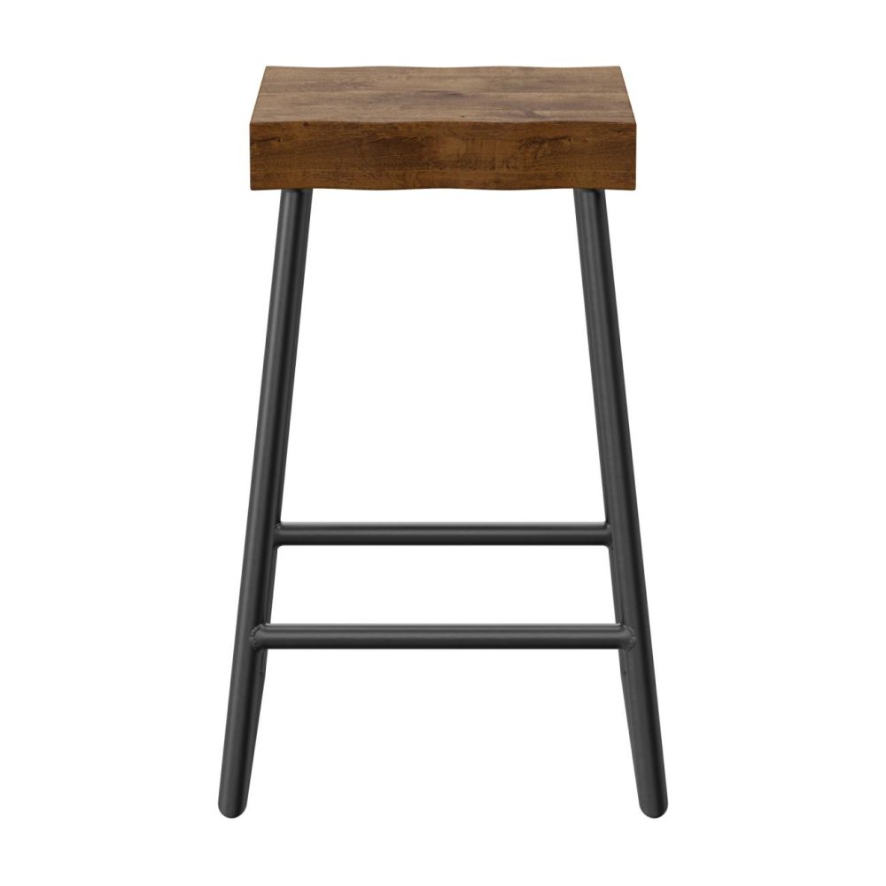 Seating | Emerson Metal Stool Kitchen & Dining Natural Sheesham