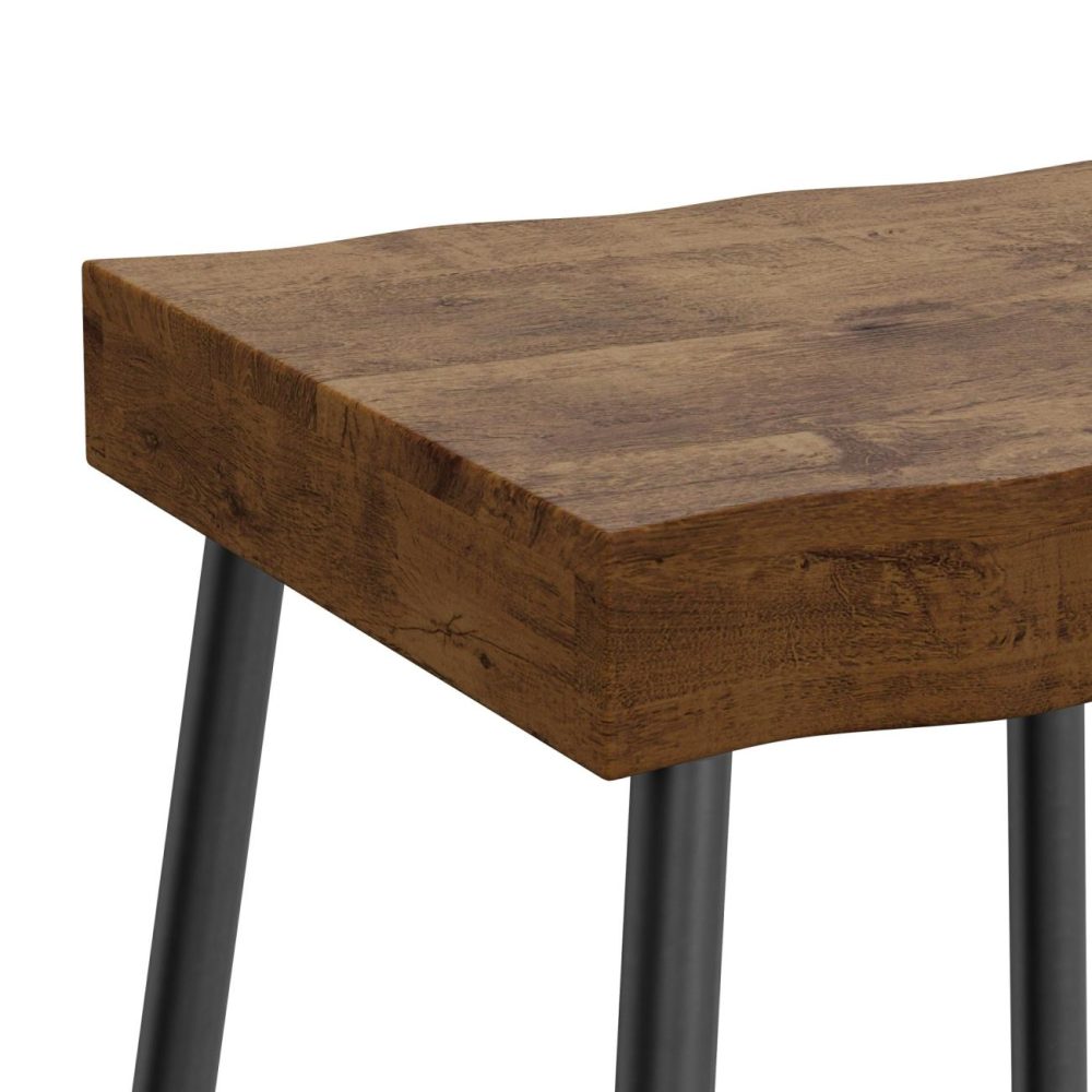 Seating | Emerson Metal Stool Kitchen & Dining Natural Sheesham