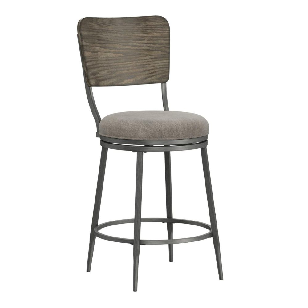 Seating | Garren Metal Stool Kitchen & Dining Rubbed Pewter