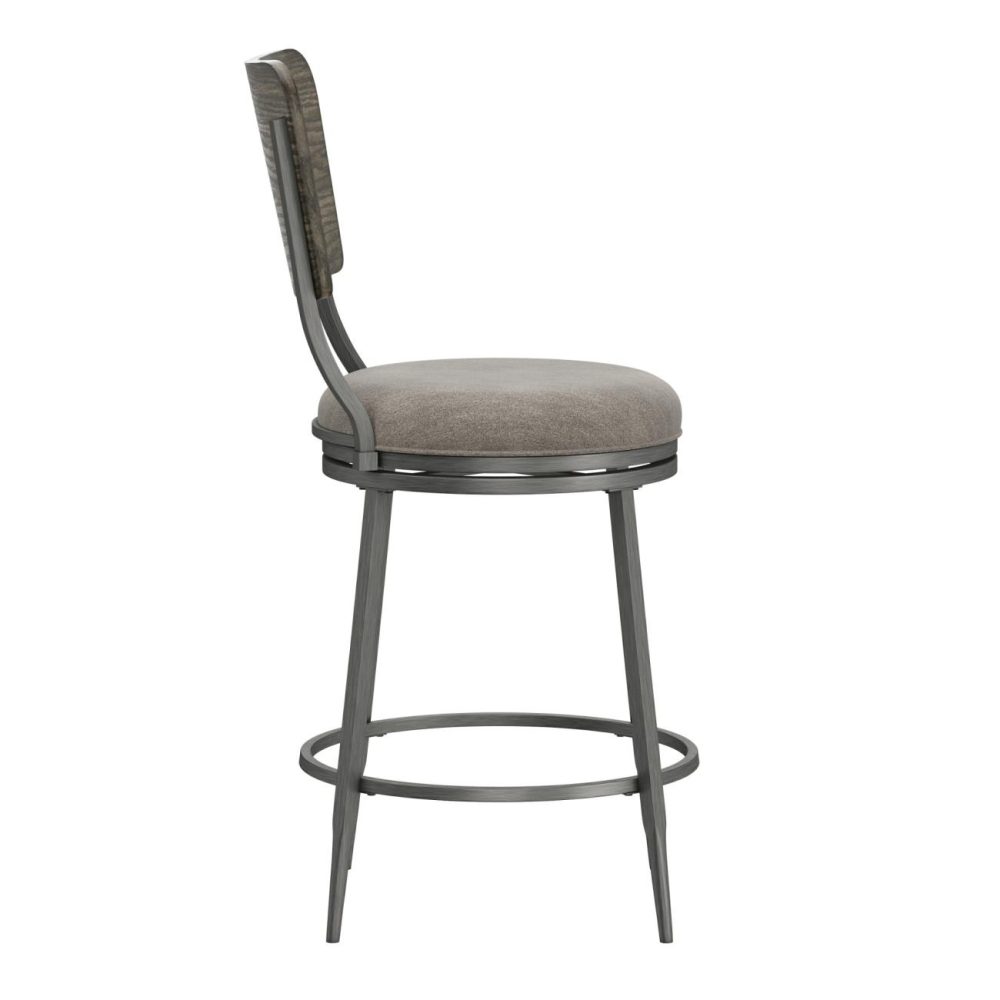 Seating | Garren Metal Stool Kitchen & Dining Rubbed Pewter