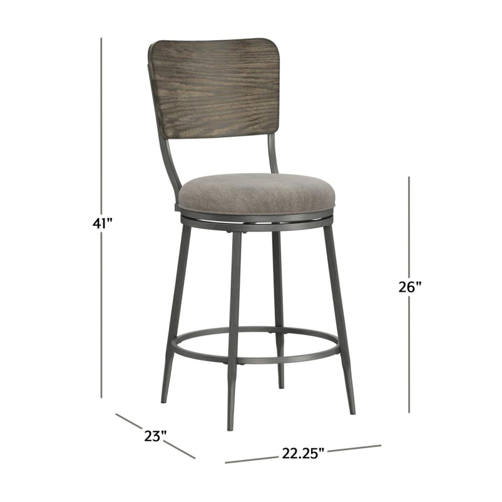 Seating | Garren Metal Stool Kitchen & Dining Rubbed Pewter