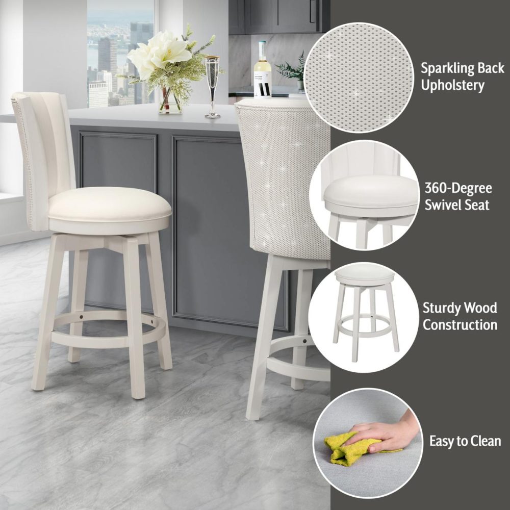 Seating | Gianna Wood Stool Kitchen & Dining Seating