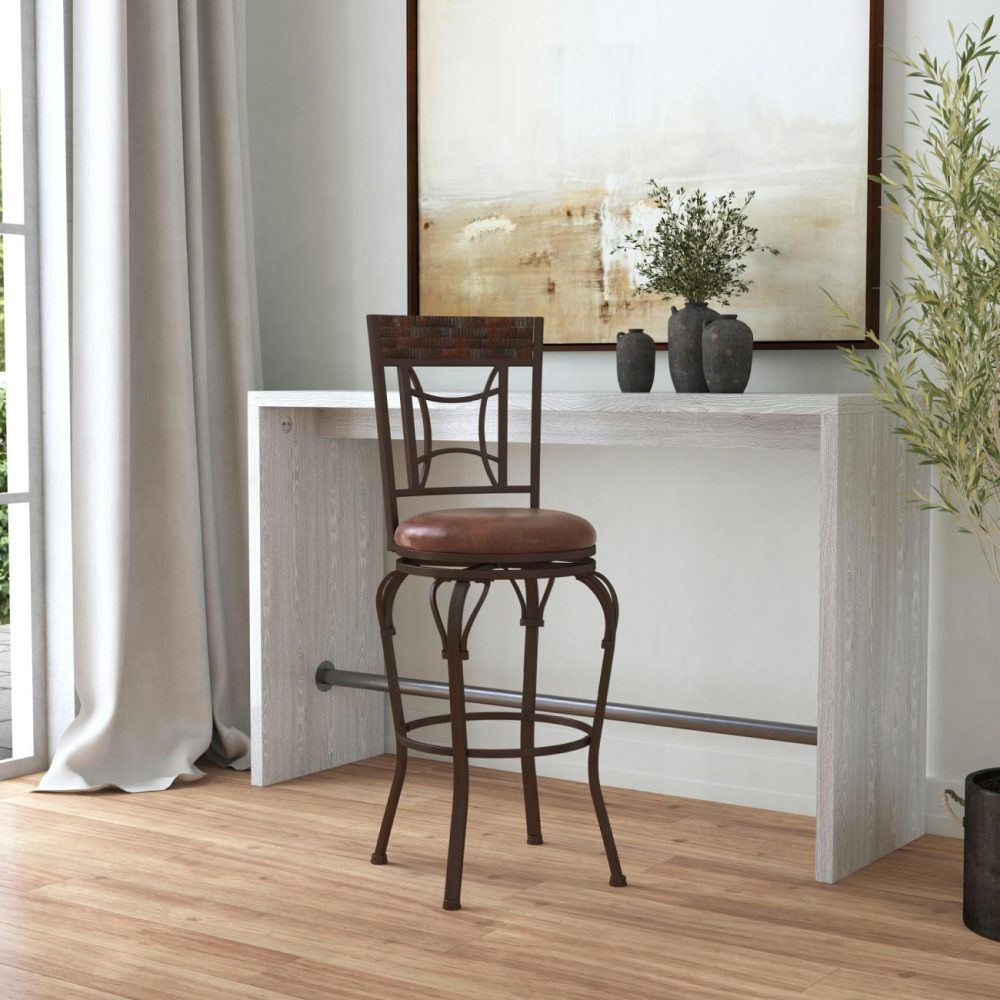 Seating | Granada Metal Stool Kitchen & Dining Dark Chestnut