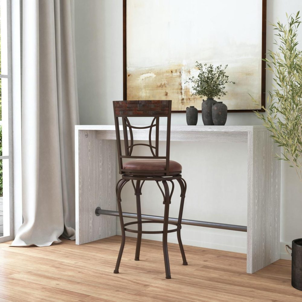 Seating | Granada Metal Stool Kitchen & Dining Dark Chestnut