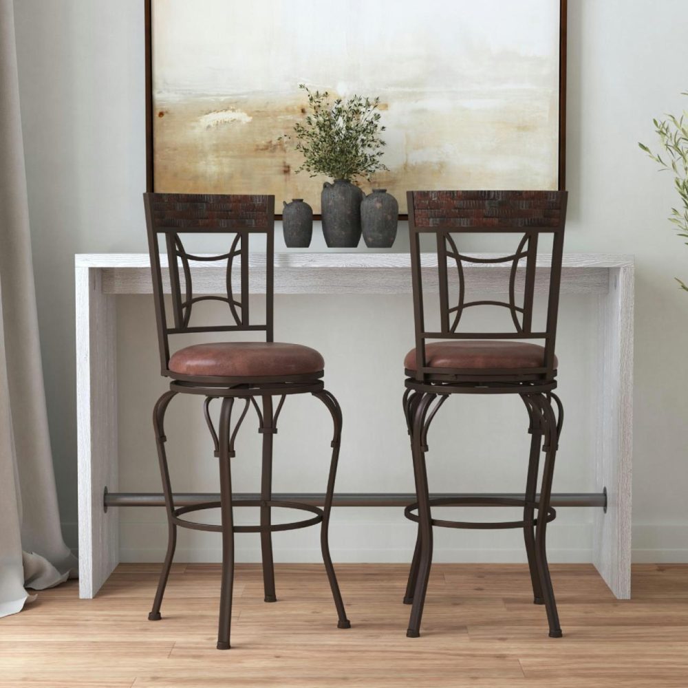 Seating | Granada Metal Stool Kitchen & Dining Dark Chestnut