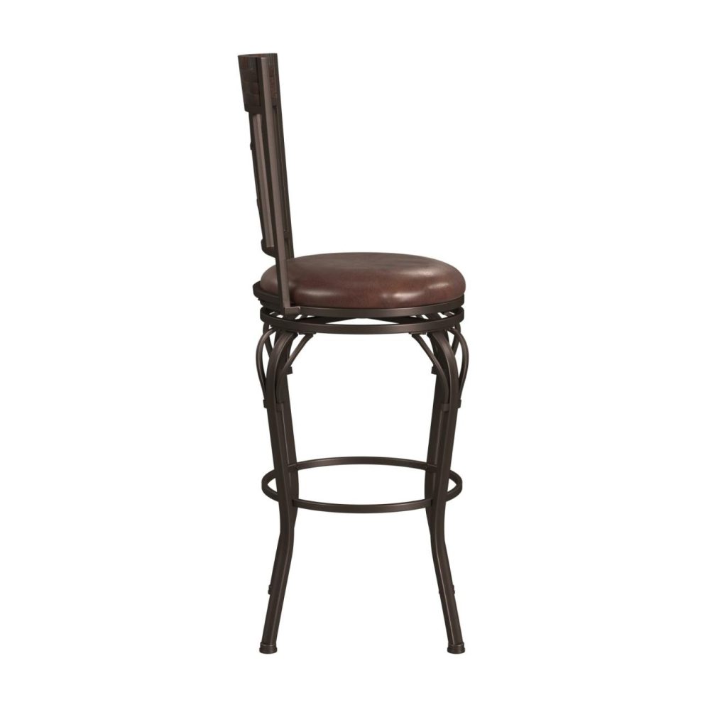 Seating | Granada Metal Stool Kitchen & Dining Dark Chestnut