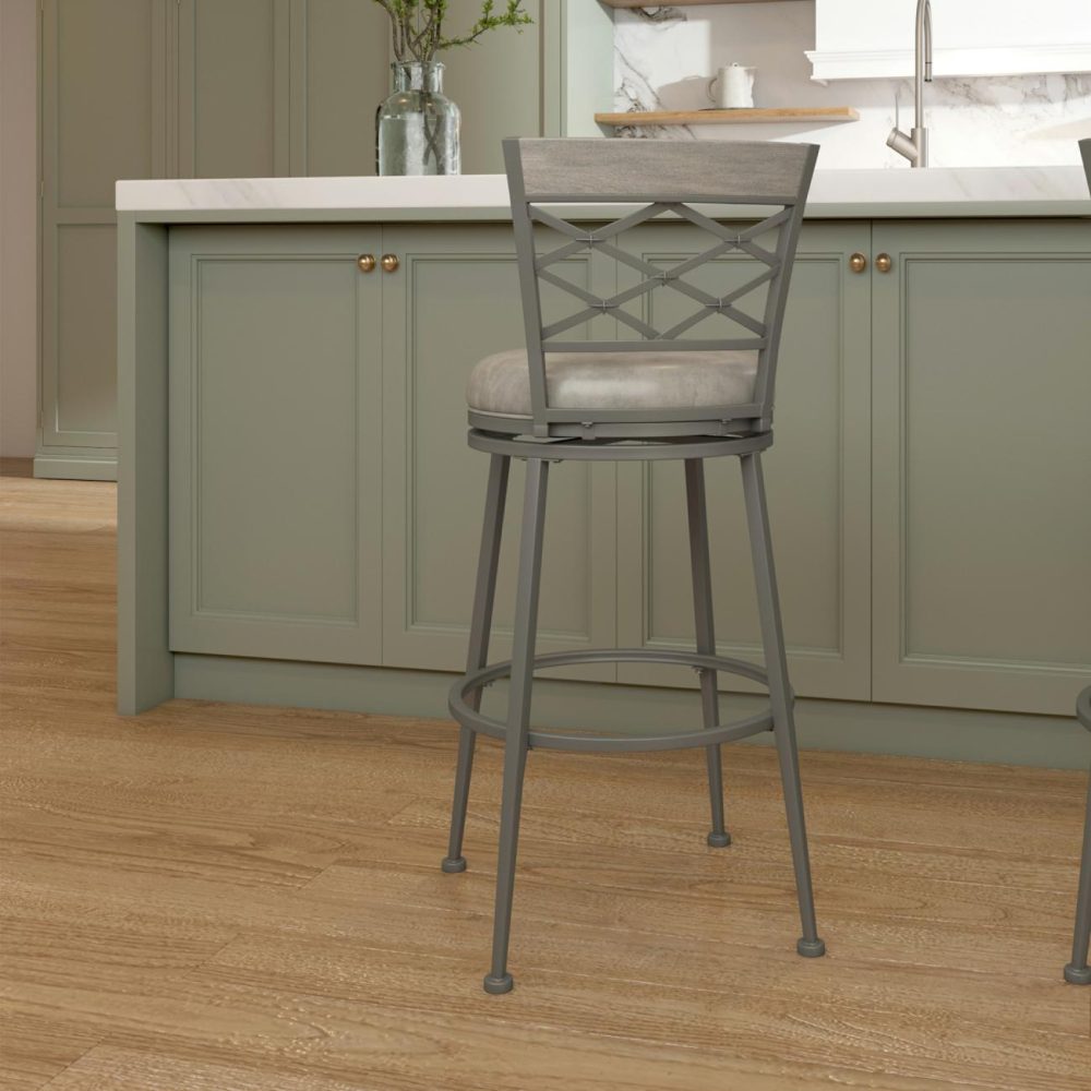 Seating | Hutchinson Metal Stool Kitchen & Dining Pewter