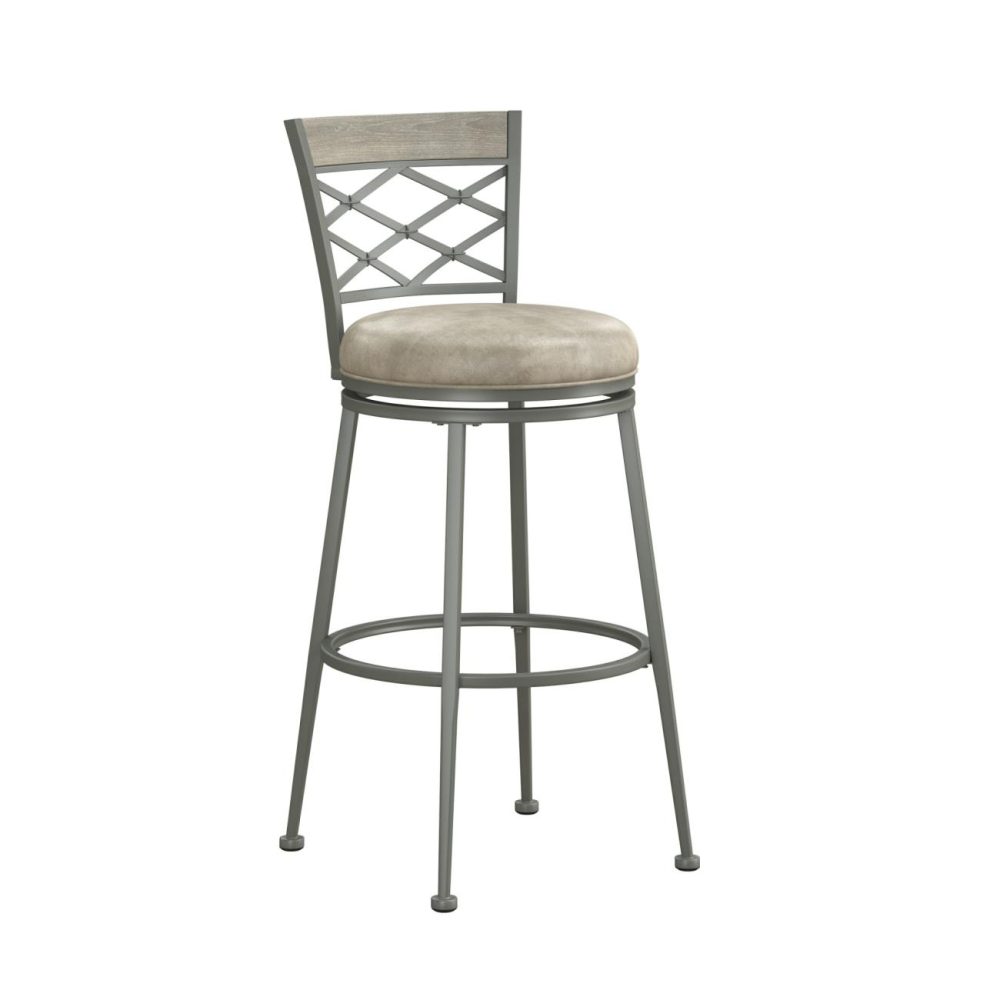 Seating | Hutchinson Metal Stool Kitchen & Dining Pewter