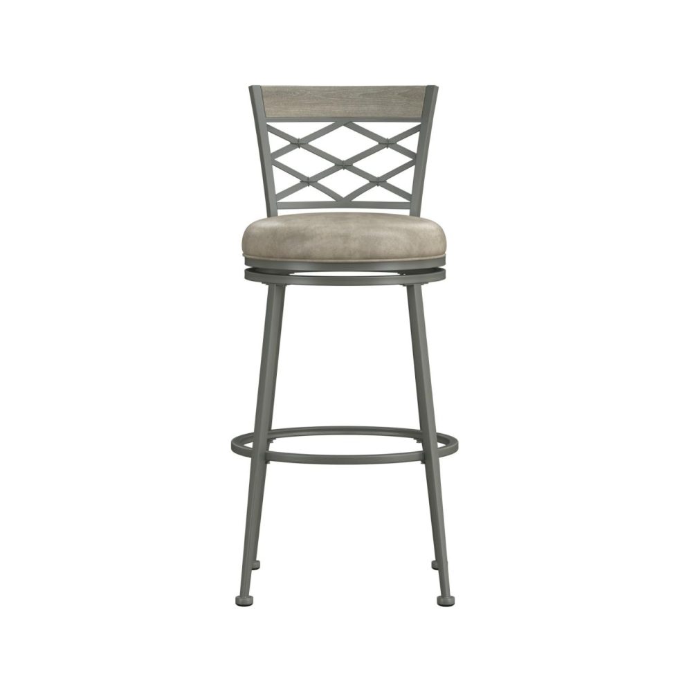 Seating | Hutchinson Metal Stool Kitchen & Dining Pewter