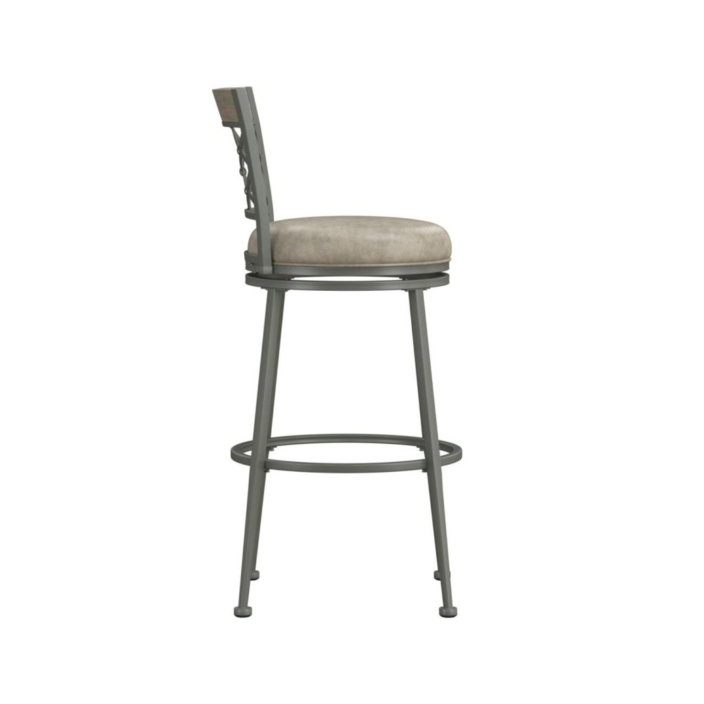 Seating | Hutchinson Metal Stool Kitchen & Dining Pewter