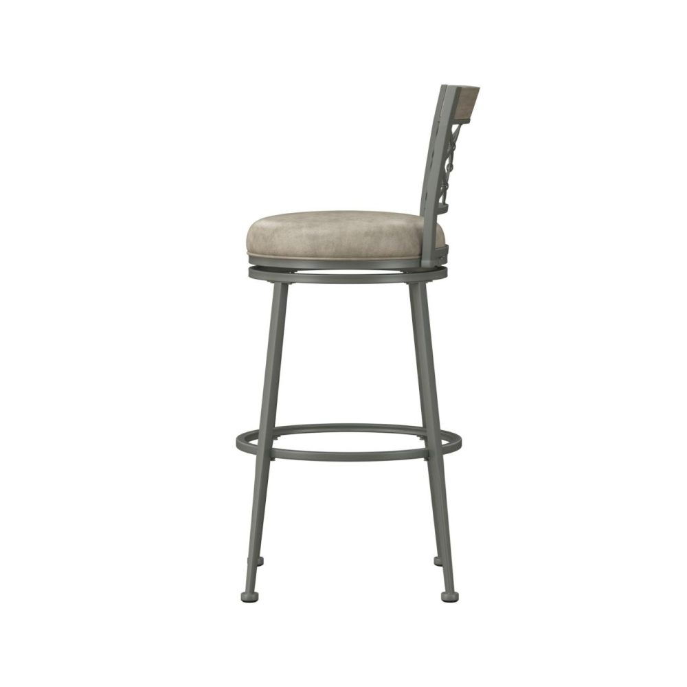 Seating | Hutchinson Metal Stool Kitchen & Dining Pewter