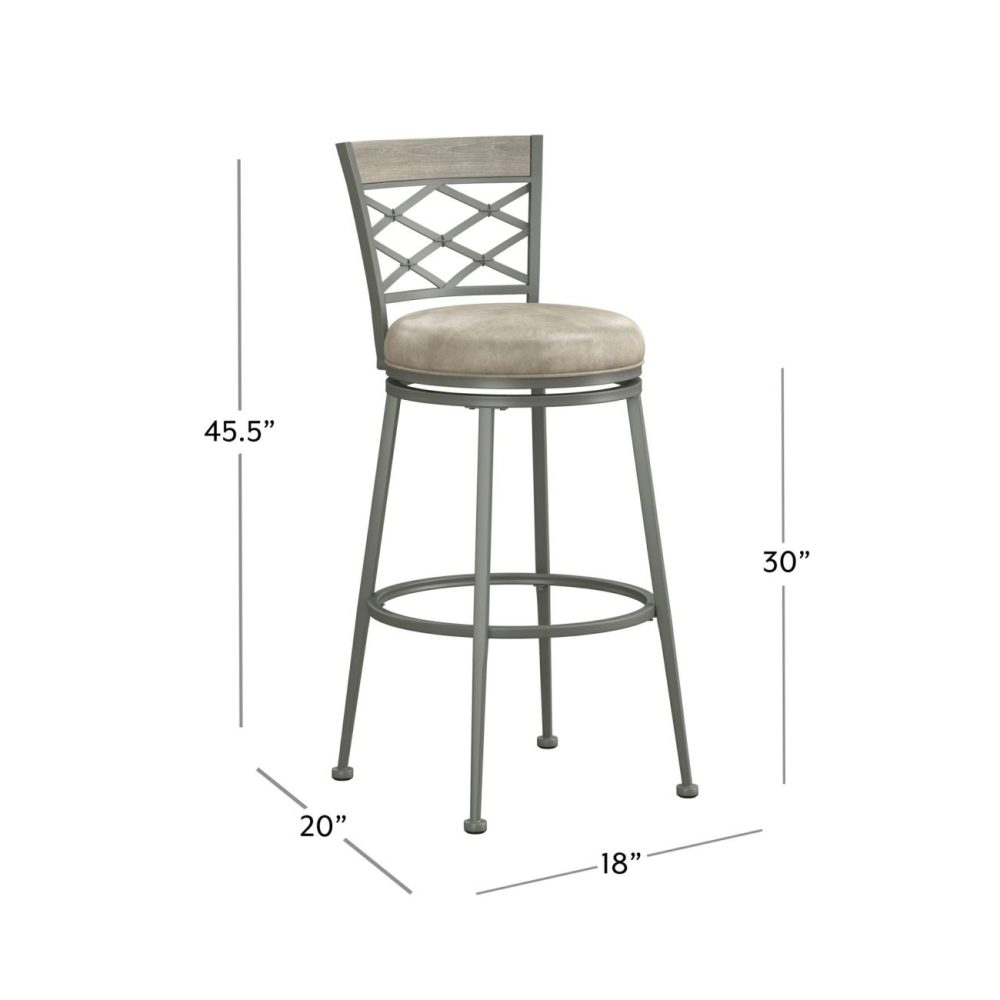 Seating | Hutchinson Metal Stool Kitchen & Dining Pewter