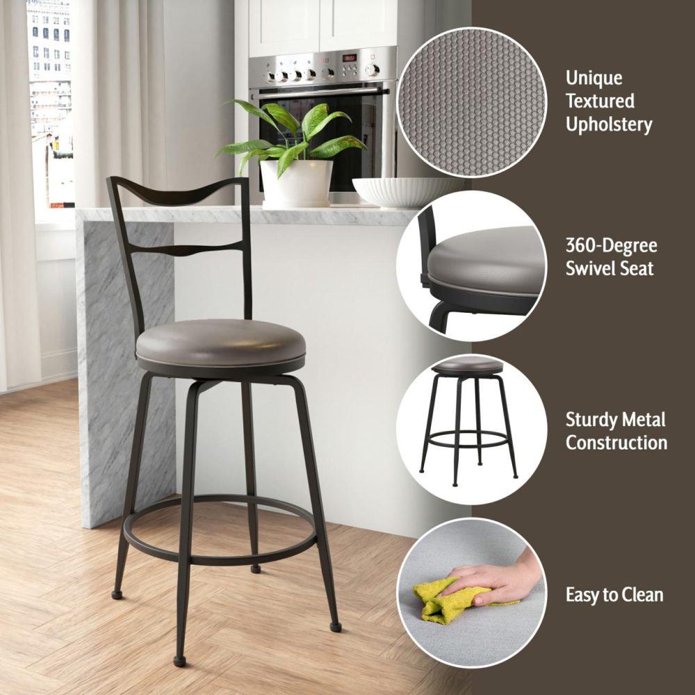 Seating | Larimore Metal Stool Kitchen & Dining Black