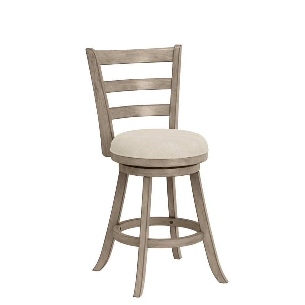 Seating | Laymon Wood Stool Kitchen & Dining Gray Brown