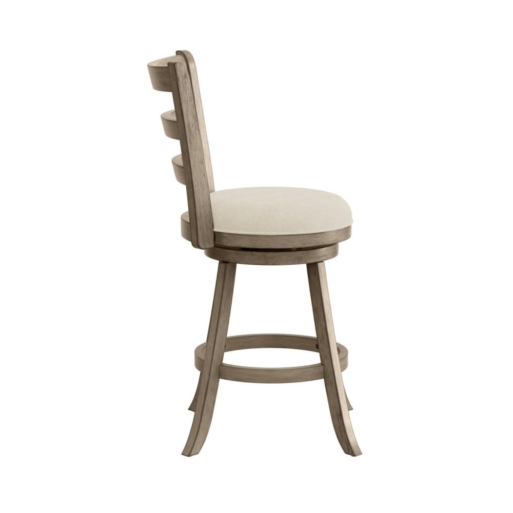 Seating | Laymon Wood Stool Kitchen & Dining Gray Brown