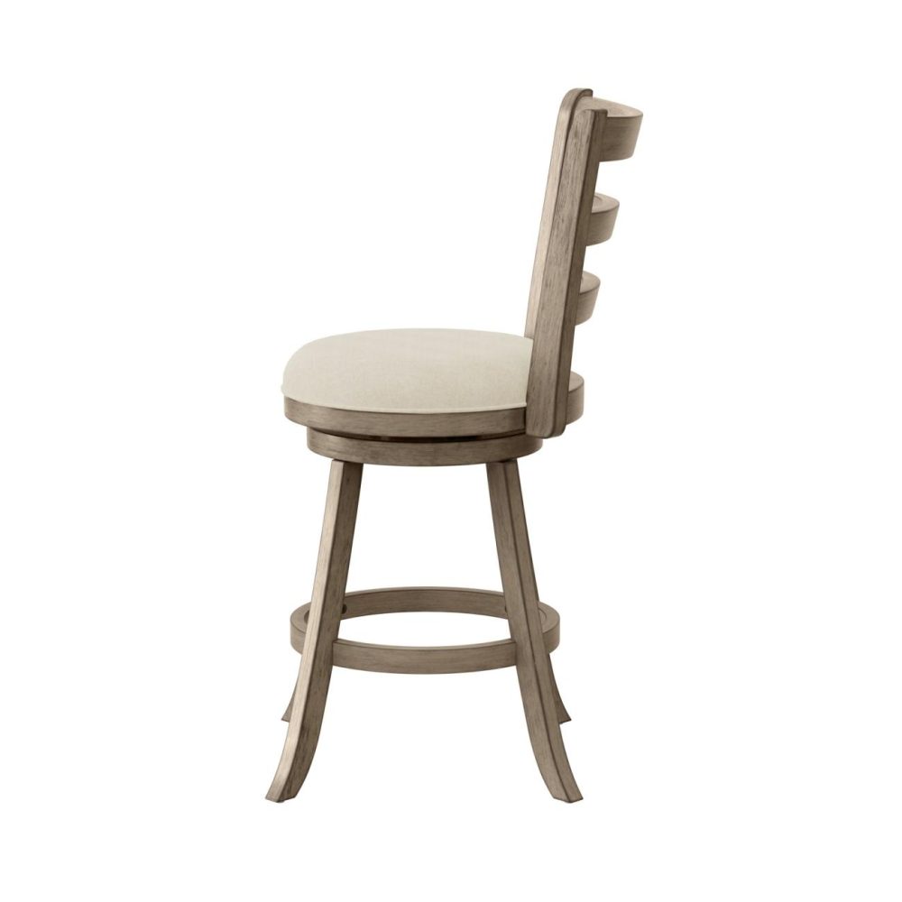 Seating | Laymon Wood Stool Kitchen & Dining Gray Brown