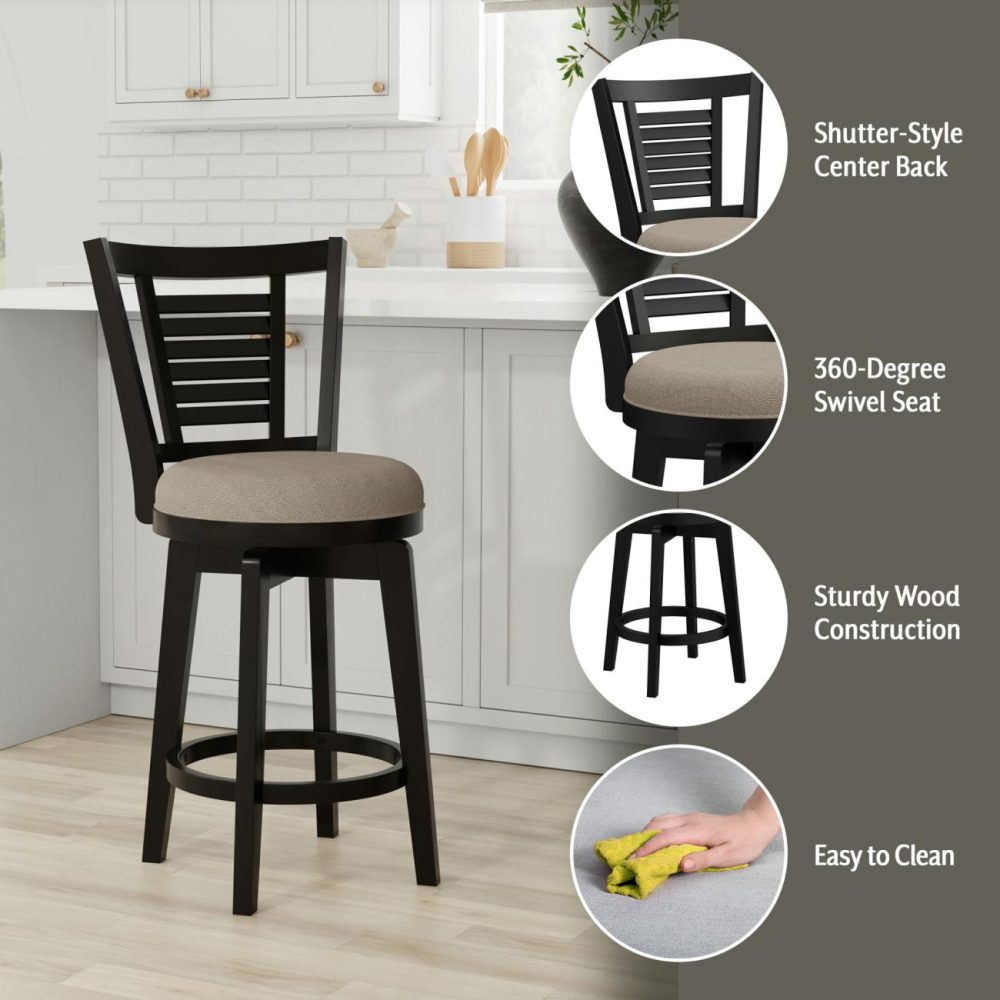 Seating | Marias Wood Stool Kitchen & Dining Black