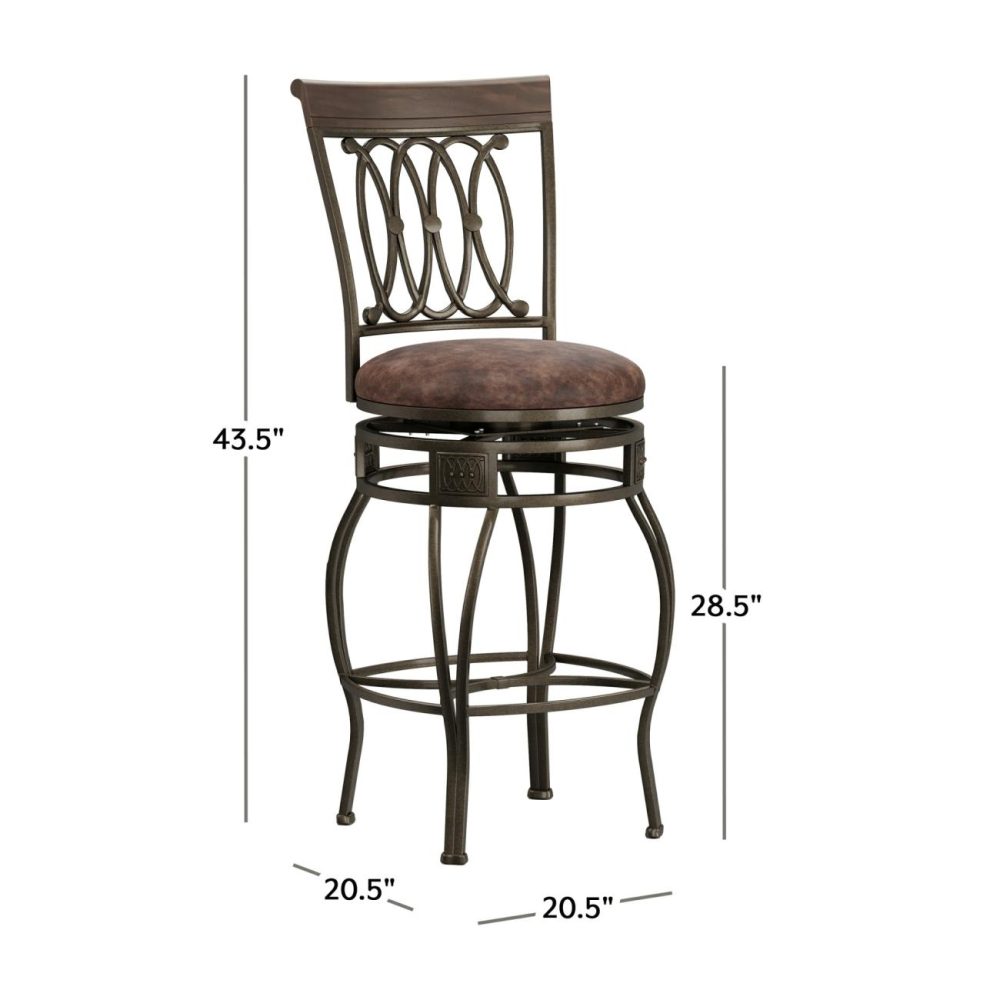 Seating | Montello Metal Stool Kitchen & Dining Old Steel