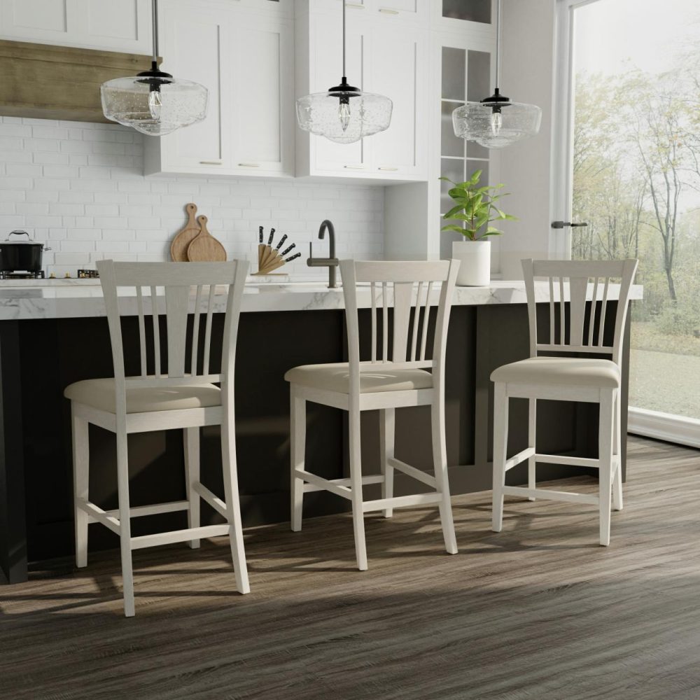 Seating | Pebblebrook Wood Stool Kitchen & Dining Seating