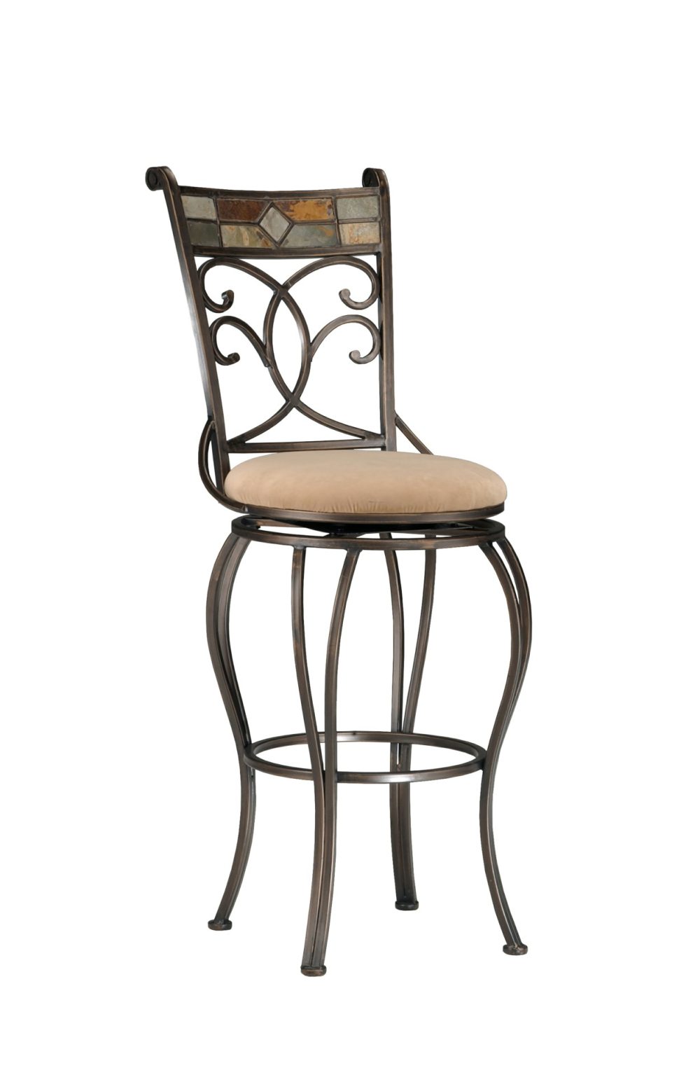 Seating | Pompei Metal Stool Kitchen & Dining Antique Black Gold