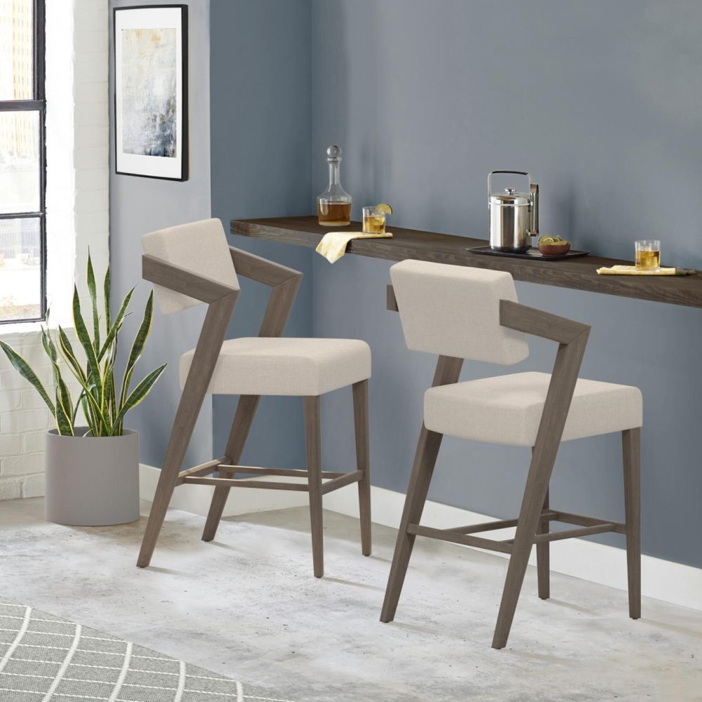 Seating | Snyder Wood Stool Kitchen & Dining Aged Gray