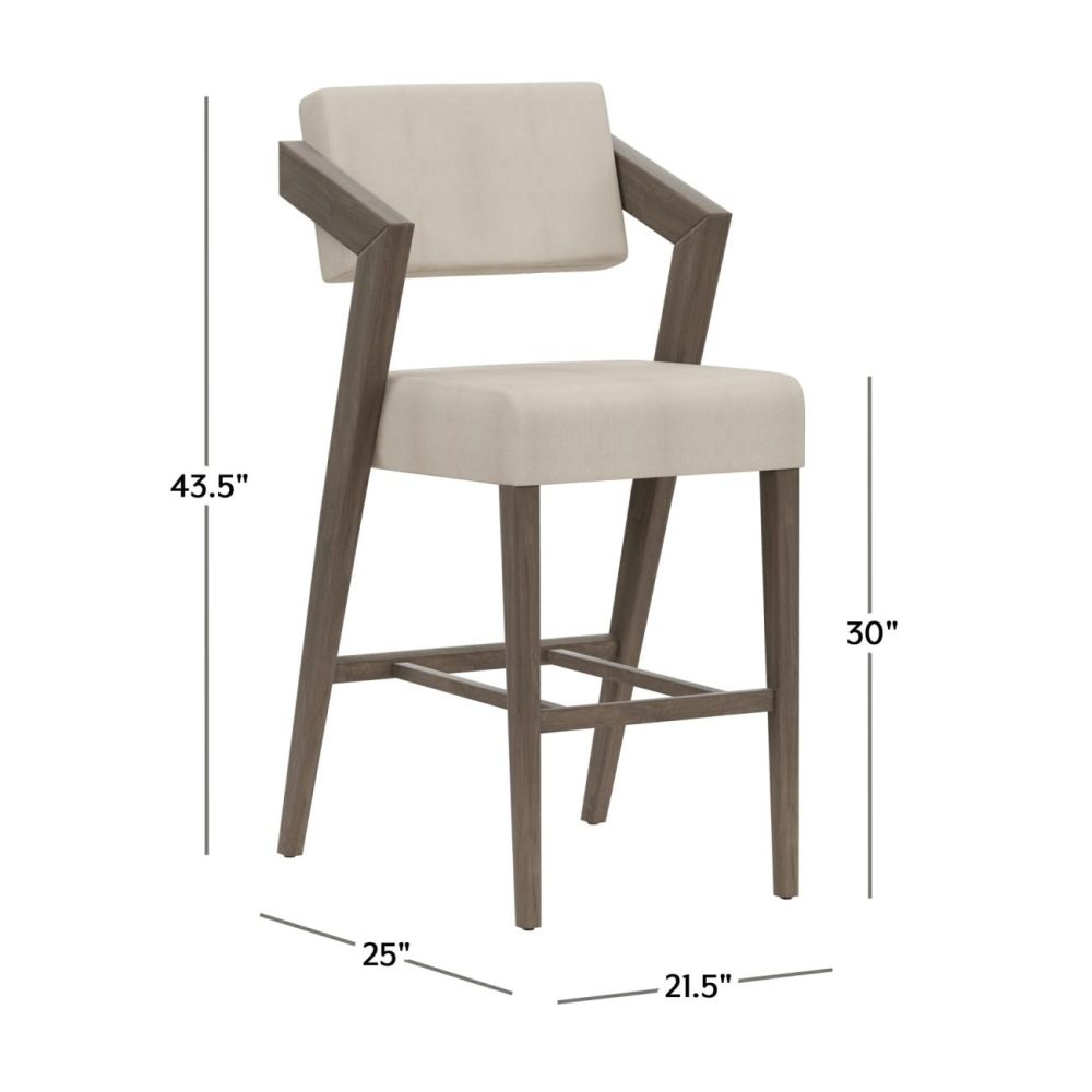 Seating | Snyder Wood Stool Kitchen & Dining Aged Gray