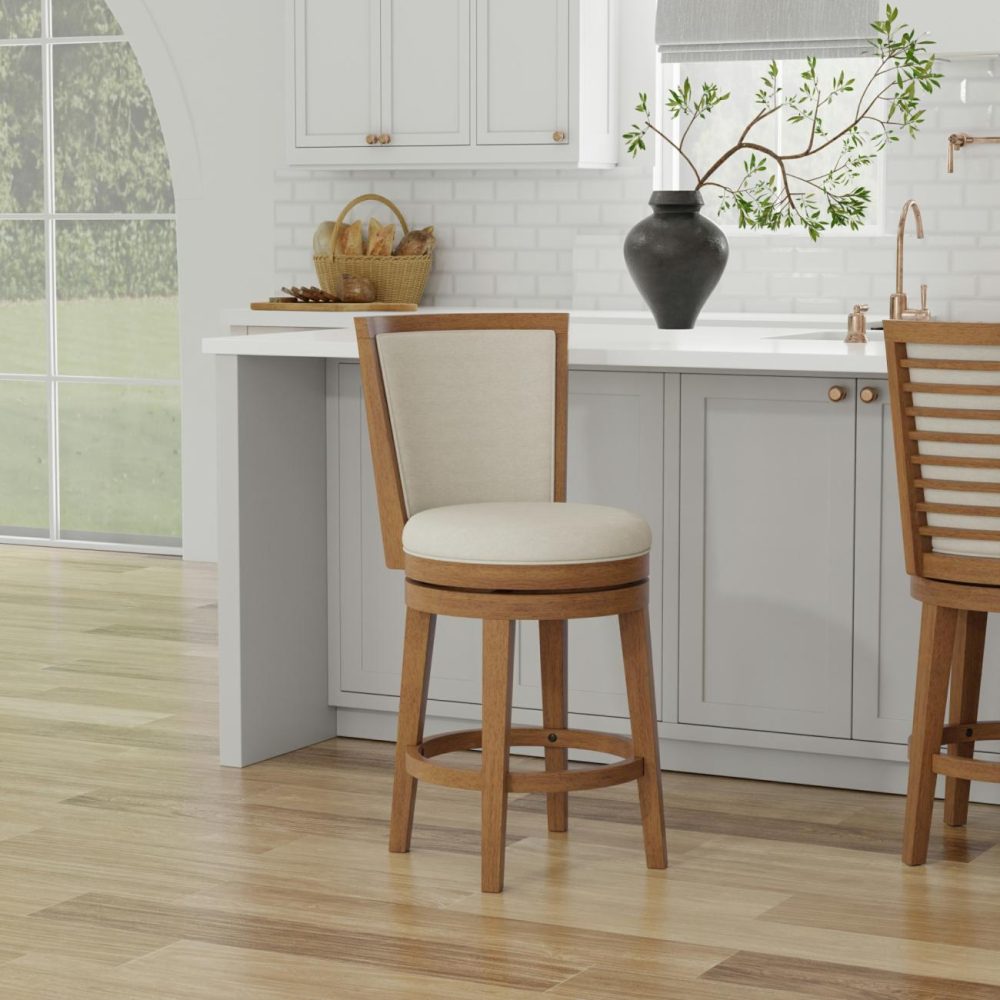 Seating | Tarryn Wood Stool Kitchen & Dining Medium Oak