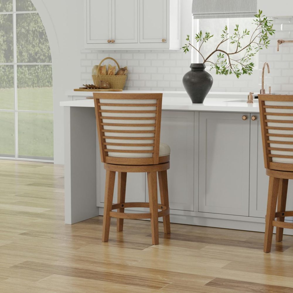 Seating | Tarryn Wood Stool Kitchen & Dining Medium Oak