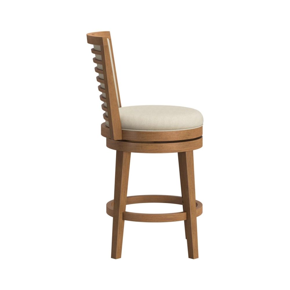 Seating | Tarryn Wood Stool Kitchen & Dining Medium Oak