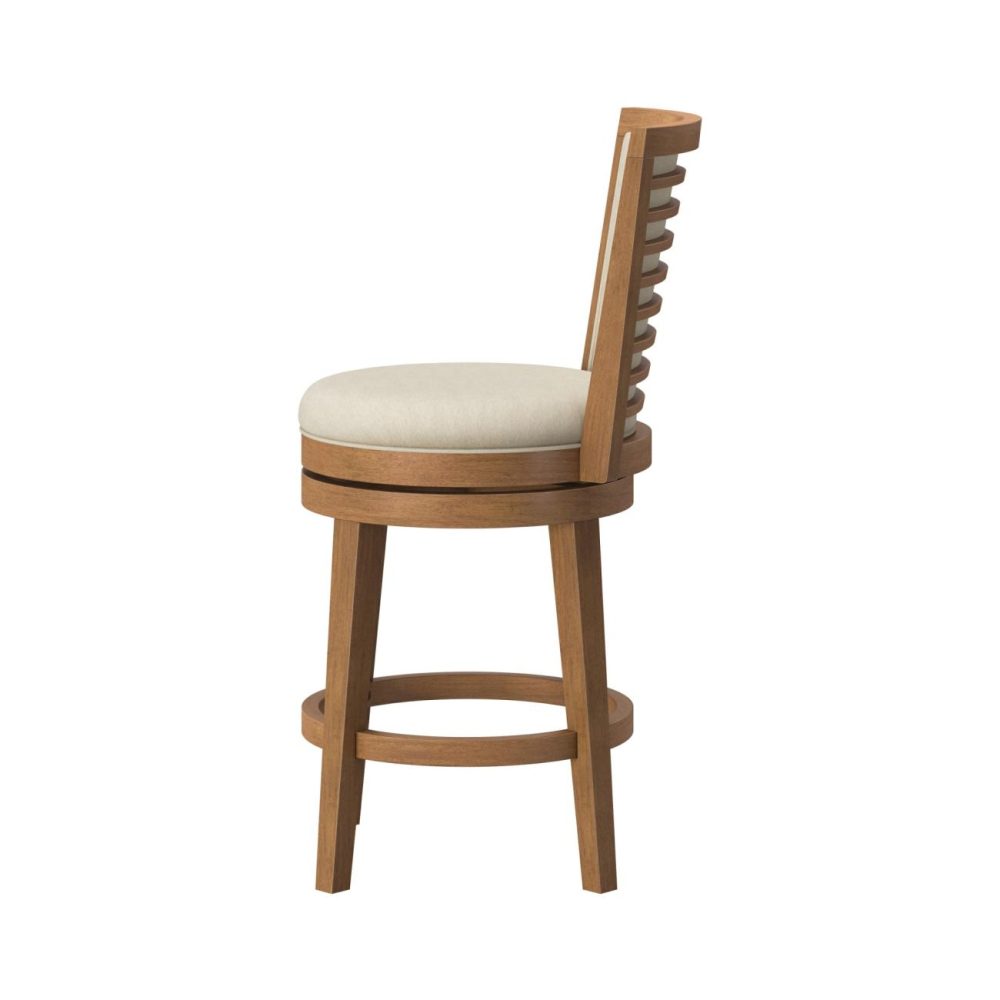 Seating | Tarryn Wood Stool Kitchen & Dining Medium Oak