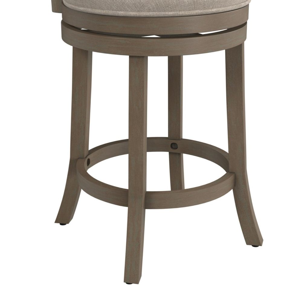 Seating | Thredson Wood Stool Kitchen & Dining Light Antique Gray wash