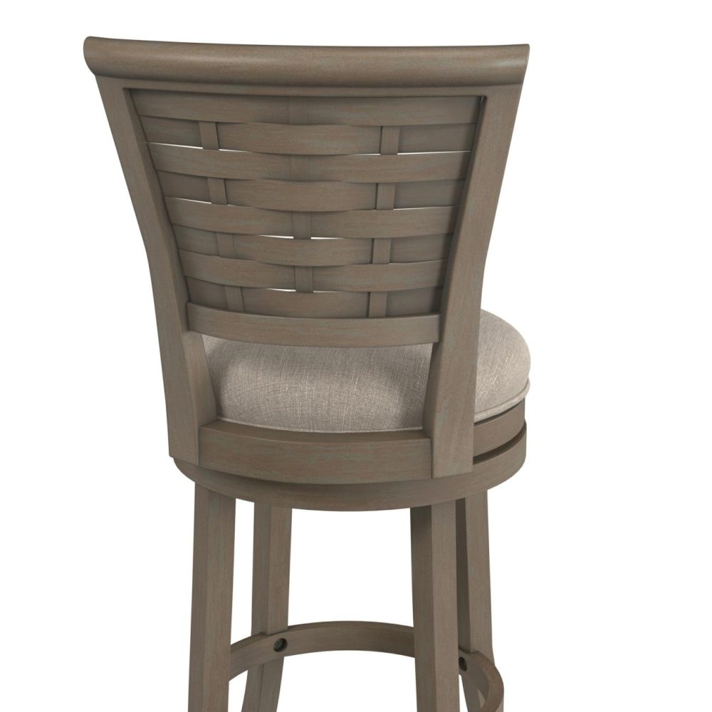 Seating | Thredson Wood Stool Kitchen & Dining Light Antique Gray wash