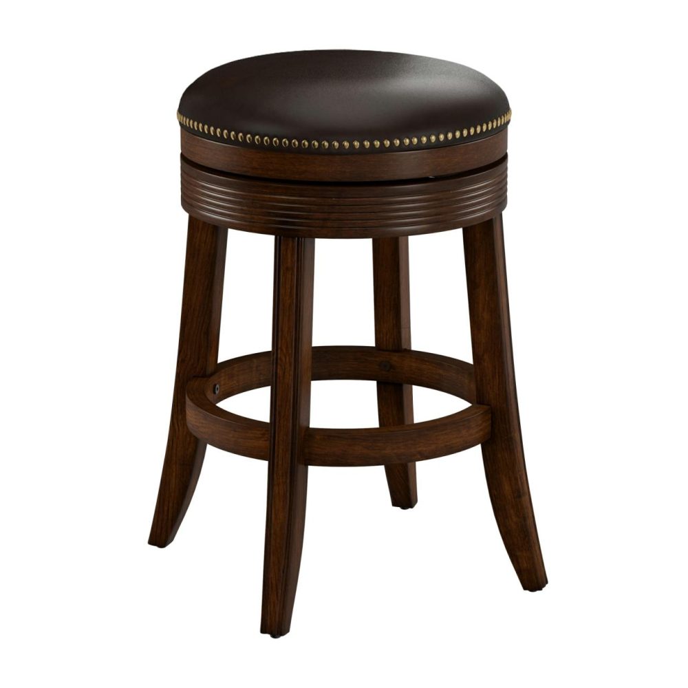 Seating | Tillman Wood Stool Kitchen & Dining Brown Cherry