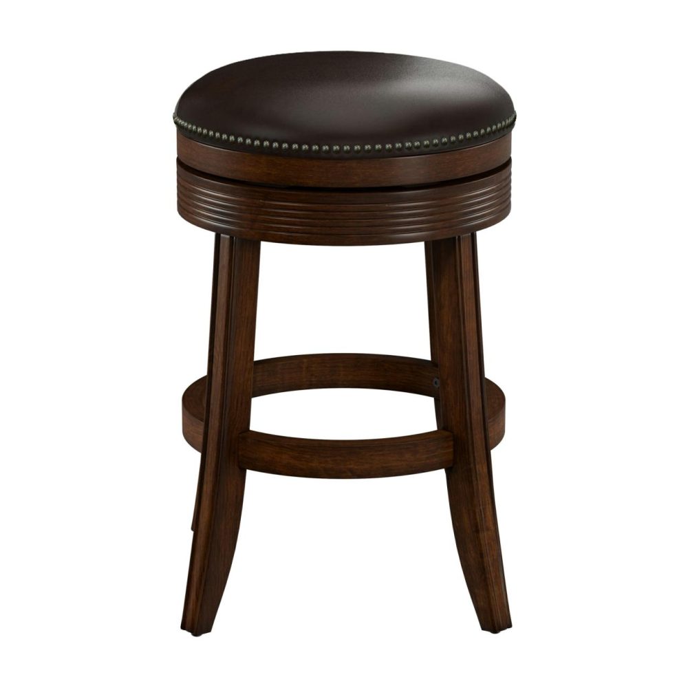 Seating | Tillman Wood Stool Kitchen & Dining Brown Cherry