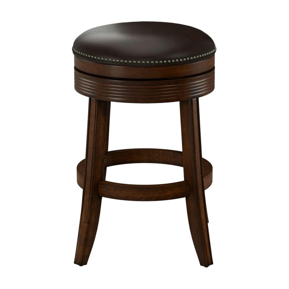 Seating | Tillman Wood Stool Kitchen & Dining Brown Cherry