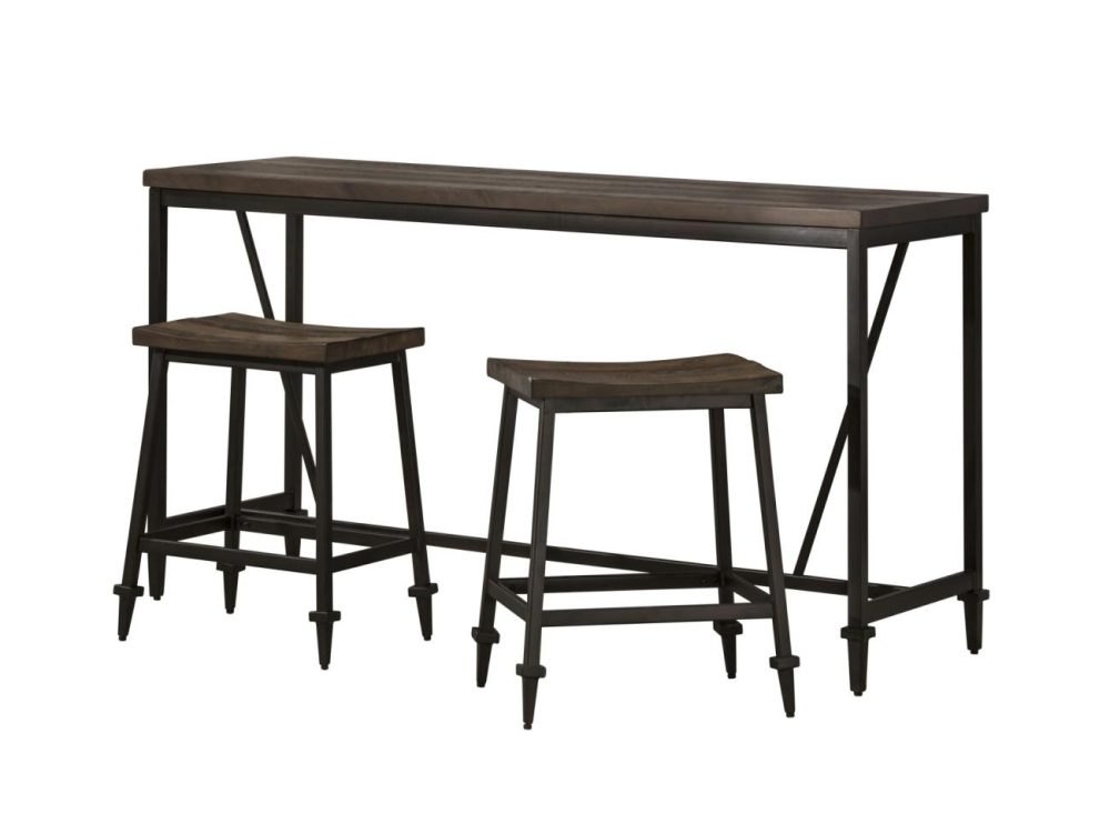 Seating | Trevino Metal Dining Set Kitchen & Dining Distressed Walnut