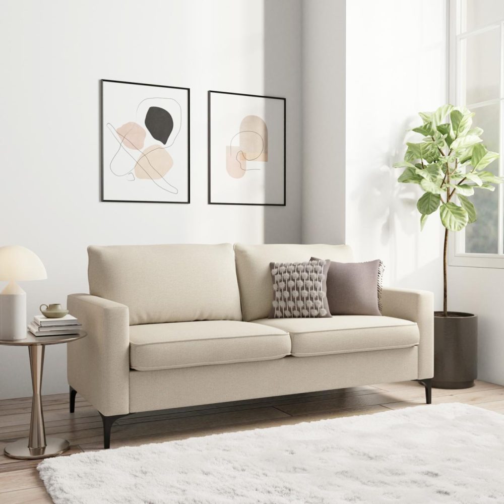 Sofas | Alamay Upholstered Sofa Seating Oatmeal