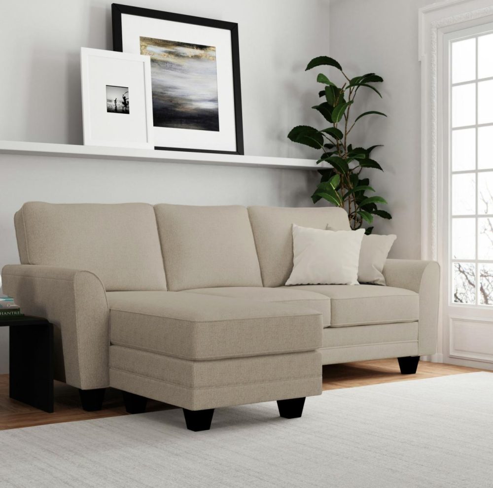 Sofas | Daniel Upholstered Chaise Sectional Seating Putty