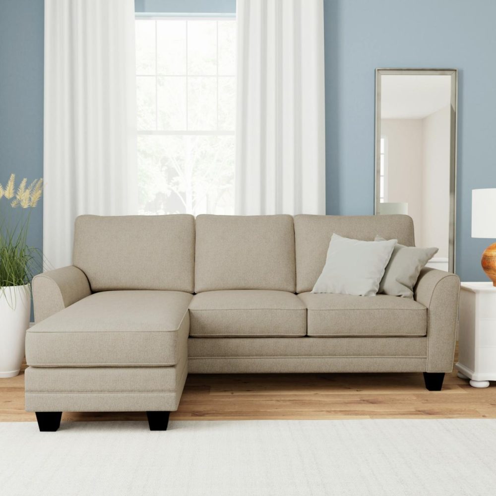 Sofas | Daniel Upholstered Chaise Sectional Seating Putty