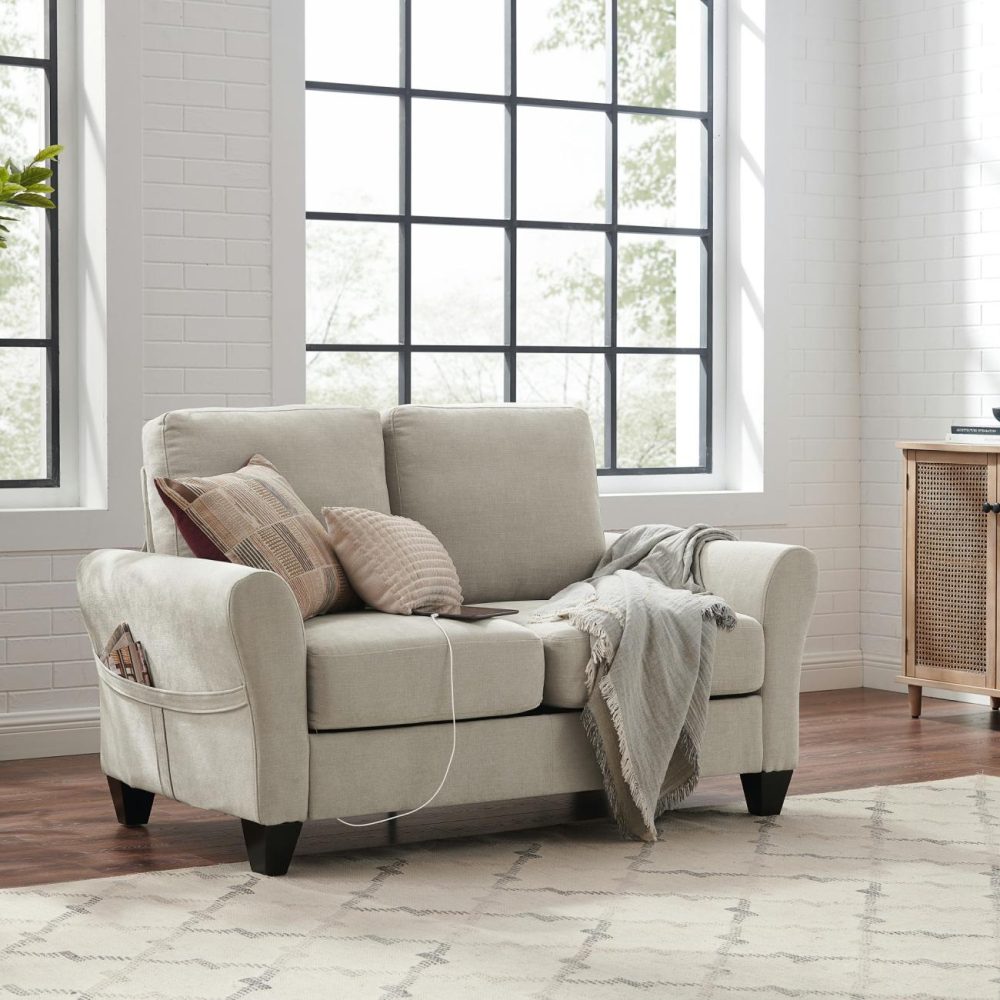 Sofas | Naperville Upholstered Loveseat Seating Cream